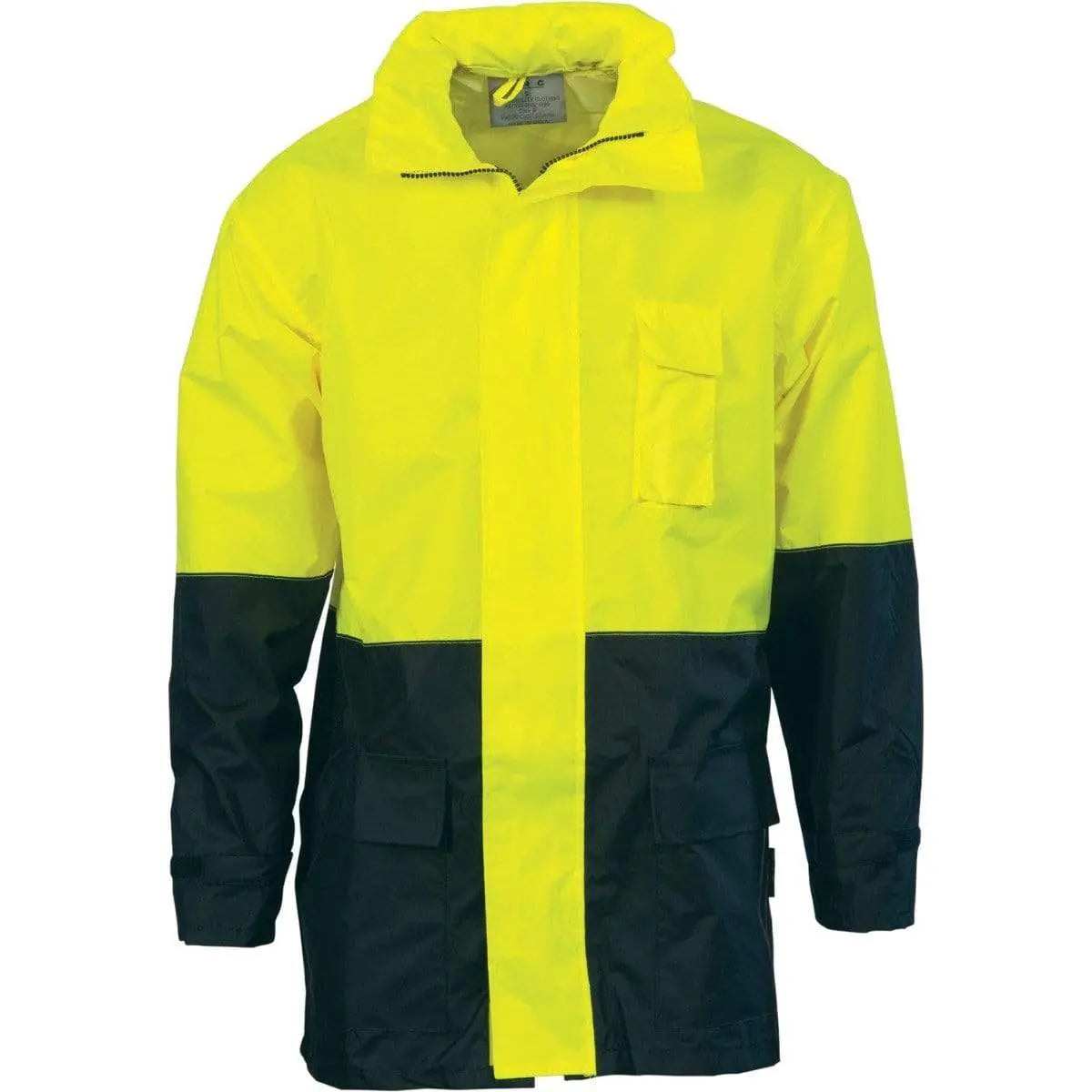 Dnc Workwear Hi-vis Two-tone Lightweight Rain Jacket - 3877 Metro Workwear.